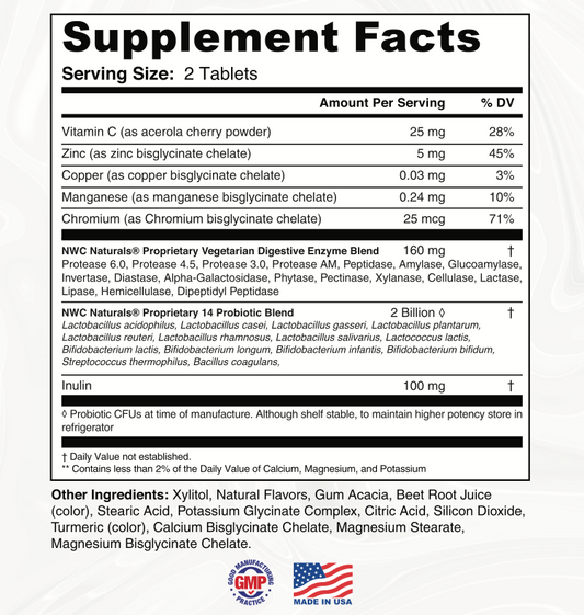Belly-Ease™ Chewable Enzymes, Pre-biotics & Probiotics-NOW: Total-Gut Comfort