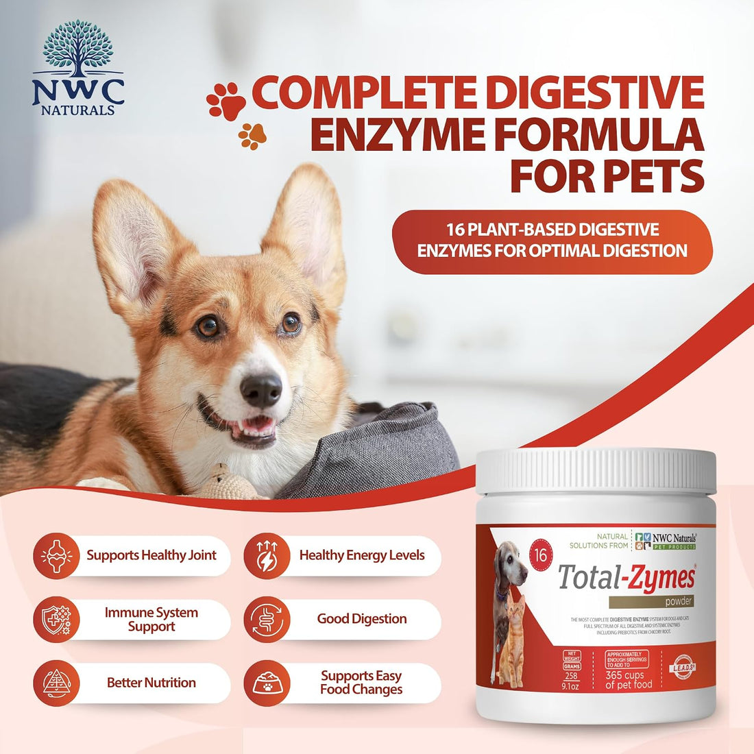 Compare Pet Enzymes: Why Total-Zymes® is the Best Digestive Aid for Dogs & Cats
