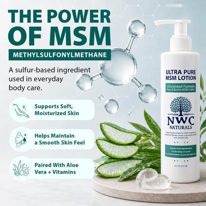 Ultra Pure MSM Lotion 8oz- UNSCENTED