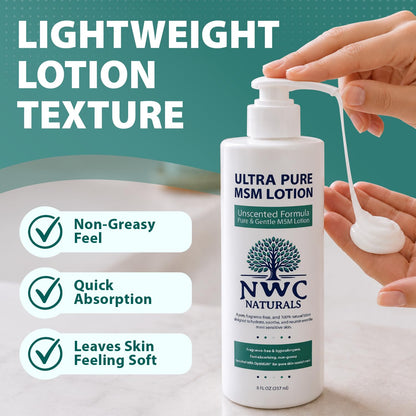 Ultra Pure MSM Lotion 8oz- UNSCENTED