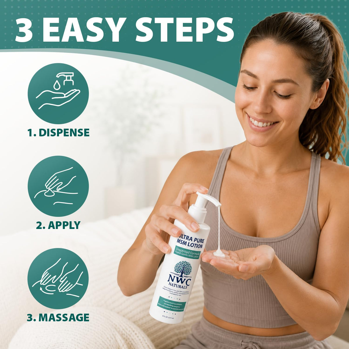 Ultra Pure MSM Lotion 8oz- UNSCENTED