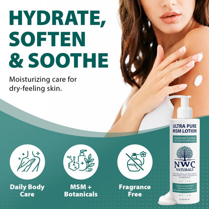 Ultra Pure MSM Lotion 8oz- UNSCENTED