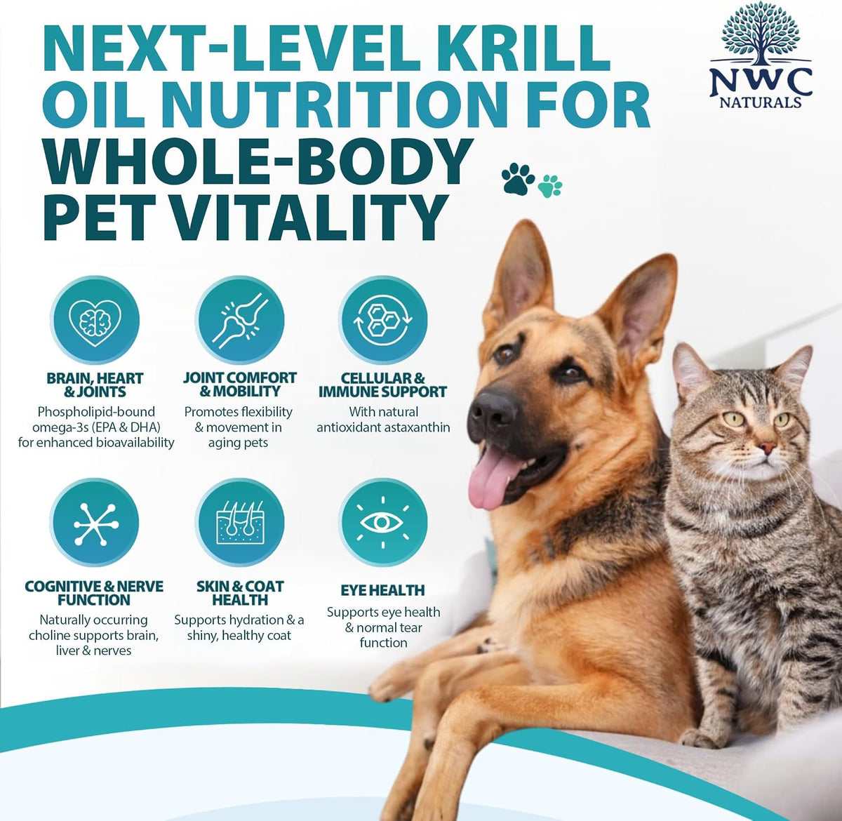 Tri-KRILL™ For Pets Pump 500 Pumps Per Bottle