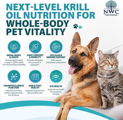 Tri-KRILL™ For Pets Pump 500 Pumps Per Bottle