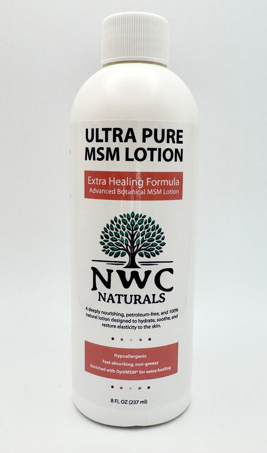 Extra Healing MSM Lotion - 8 oz  Slight Tea Tree Scent