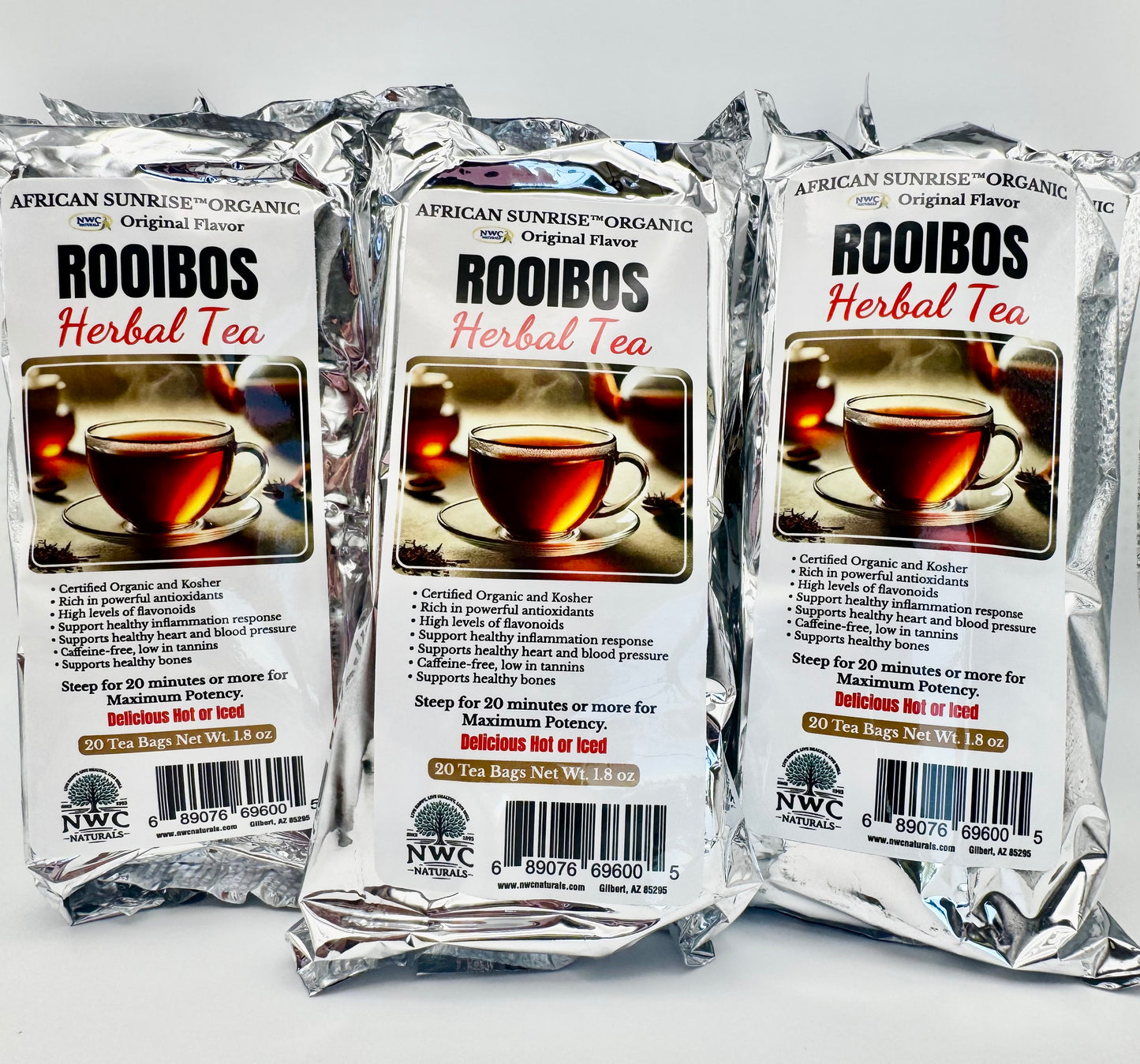 African Sunrise™ Rooibos Tea - 6 Pouch Value Pack-120 bags