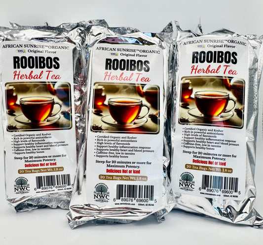 African Sunrise™ Rooibos Tea - 6 Pouch Value Pack-120 bags