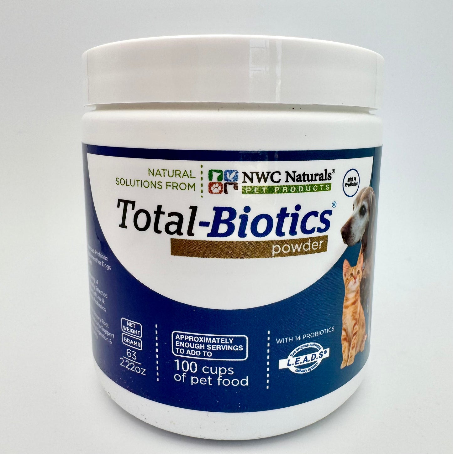Total-Biotics® for Pets 63 gram – Treats 100 servings of pet food