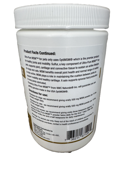 Ultra-Pure MSM™ Powder for people- 1 lb Canister