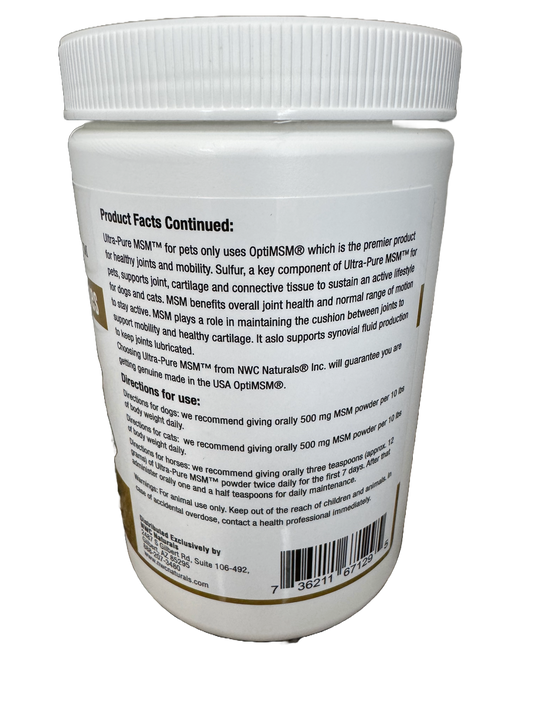 Ultra-Pure MSM™ Powder for people- 1 lb Canister