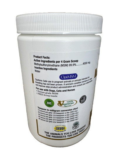 Ultra-Pure MSM™ Powder for people- 1 lb Canister