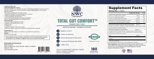 Belly-Ease™ Chewable  Enzymes, Pre-biotics and Probiotics-NOW: Total-Gut Comfort