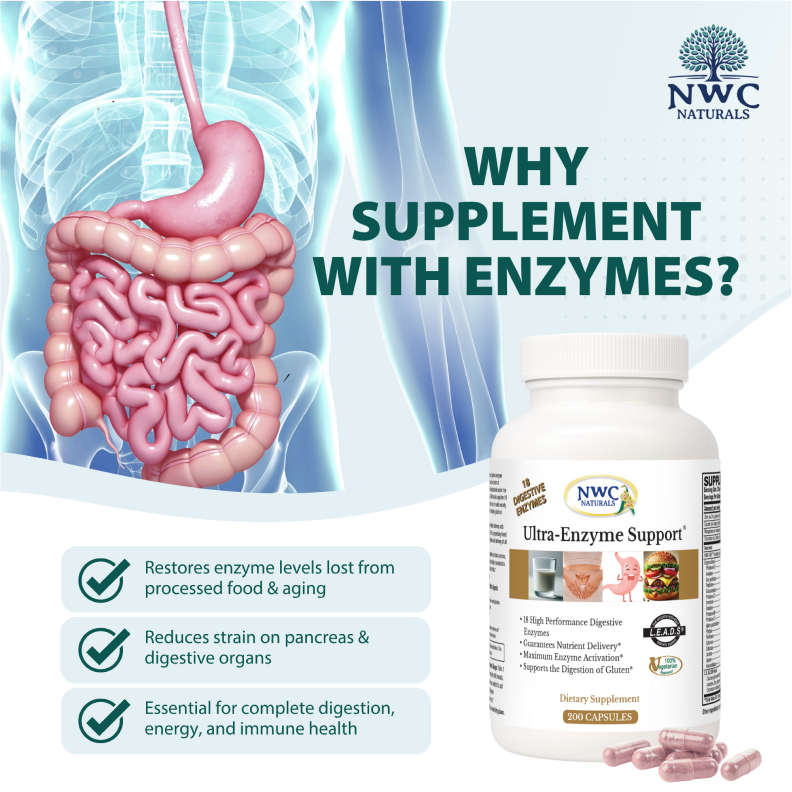 Ultra-Enzyme Support® 200 4-Count Discount Pack-But 3 get 1 Free!