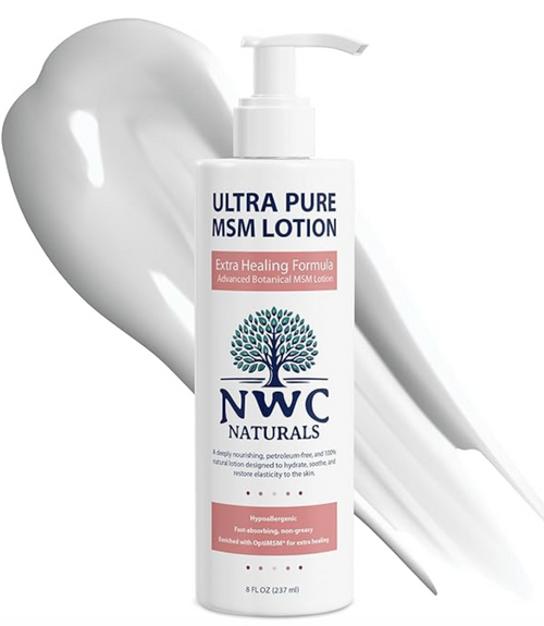 Extra Healing MSM Lotion - 8 oz  Slight Tea Tree Scent
