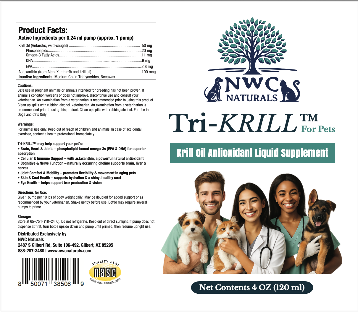 Tri-KRILL™ For Pets Pump - Buy 3 Get 1 FREE!