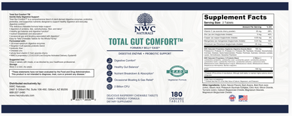 Belly-Ease™ Chewable Enzymes, Pre-biotics & Probiotics-NOW: Total-Gut Comfort