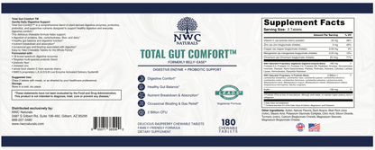 Belly-Ease™ Chewable Enzymes, Pre-biotics & Probiotics-NOW: Total-Gut Comfort