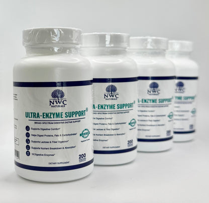 Ultra-Enzyme Support® 200 4-Count Discount Pack-But 3 get 1 Free!