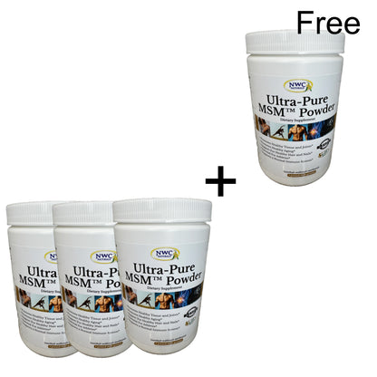 Ultra-Pure MSM™ Powder for people- 1 lb Canister Buy 3 Get 1 Free!