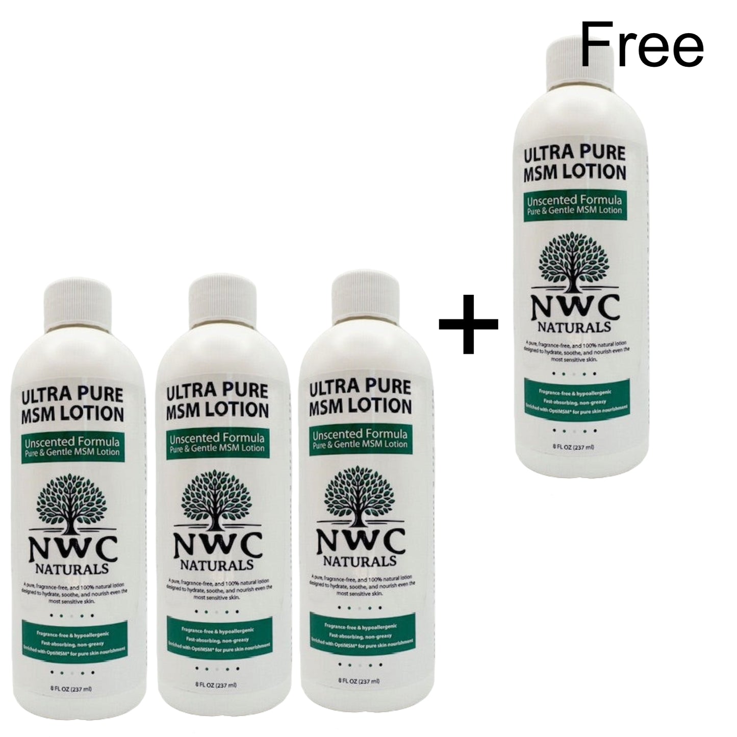 Ultra-Pure MSM™ Unscented Lotion - 8 oz Buy 3 Get 1 Free!