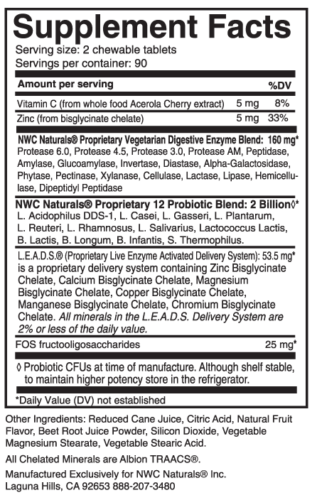 Belly-Ease™ Chewable Buy 3 Get 1 Free! — Supplement Facts