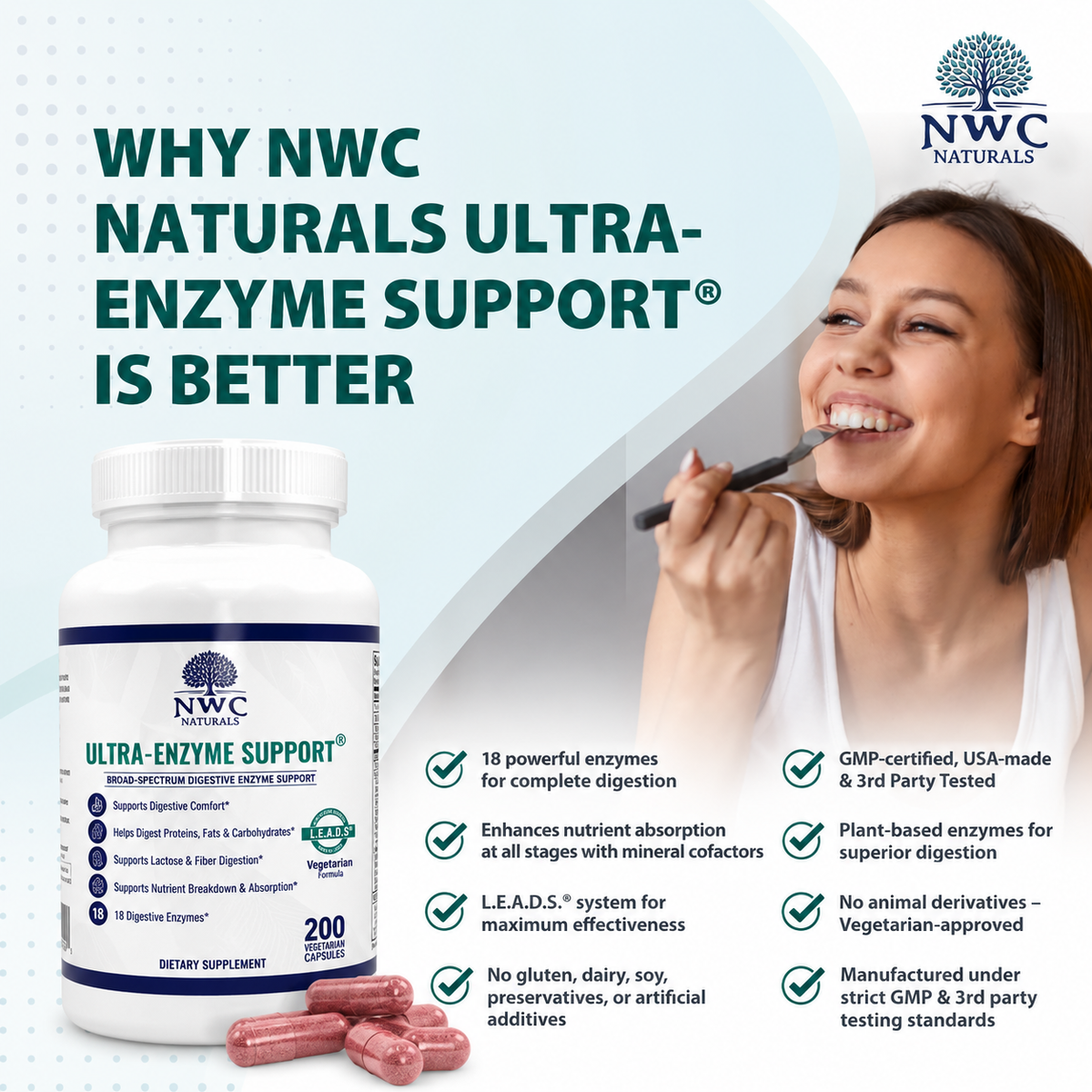Ultra-Enzyme Support® 200 4-Count Discount Pack-But 3 get 1 Free!