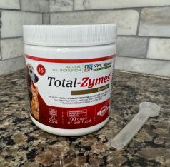 "Small Size" Total-Zymes® 63 Gram Enzyme Supplement for Dogs and Cats